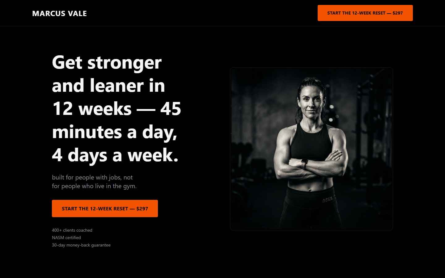 The 12-Week Reset live website